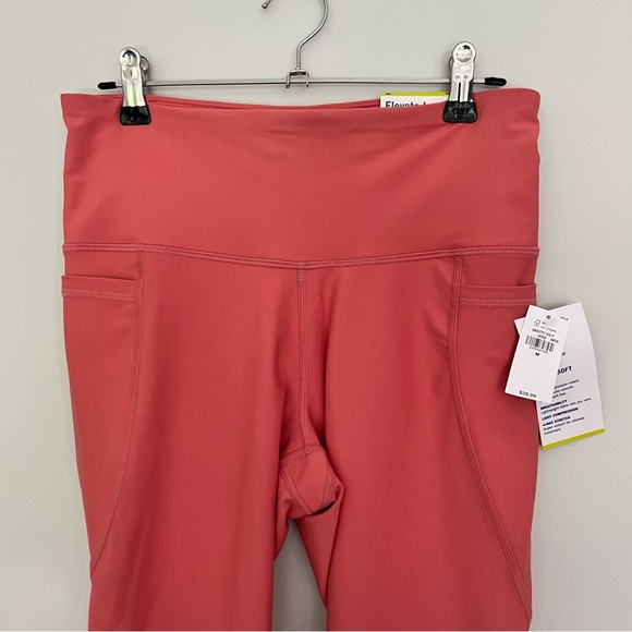 Old Navy Powersoft High Waisted Coral Leggings - Picture 4 of 10